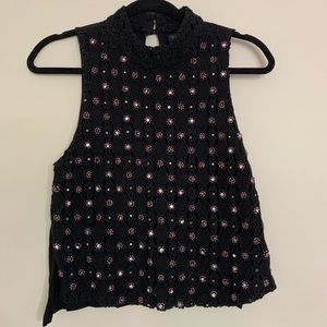 Topshop Beaded Tank Top